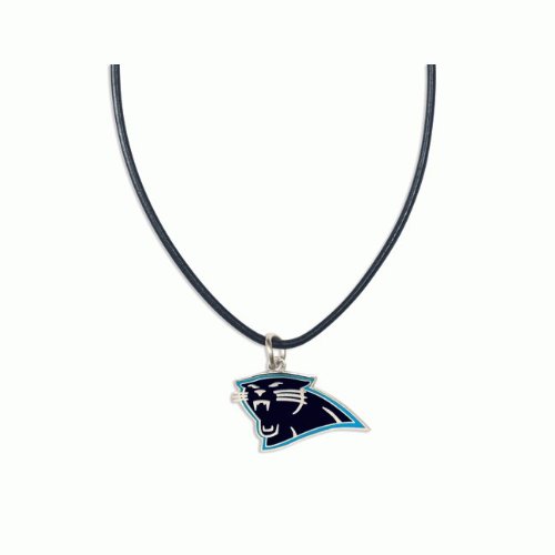 NFL Lederhalsband mit Team-Logo-Anhänger Carolina Panthers