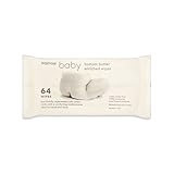 赤ちゃんはボトムバターはパックごとに64を豊かにワイプ (Waitrose) (x 2) - Baby Wipes Bottom Butter Enriched Waitrose 64 per pac