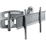 Peerless Silver 37 To 60 Universal Flat Panel Articulating Wall Mount With Vertical Adjustment