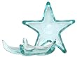Clear Recycled Spanish Glass Extra Small Star Dish 7"D Set / 2