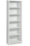 Oxford 36 Inch White Six Shelf Open Bookcase, SIX-SHELF/36W, WHITE
