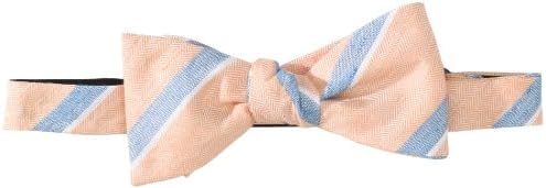 Countess Mara Men's Mark Linen Stripe Bow Tie
