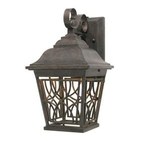 Golden Lighting 10528-M WI Monarch Inn Outdoor Sconce, Weathered