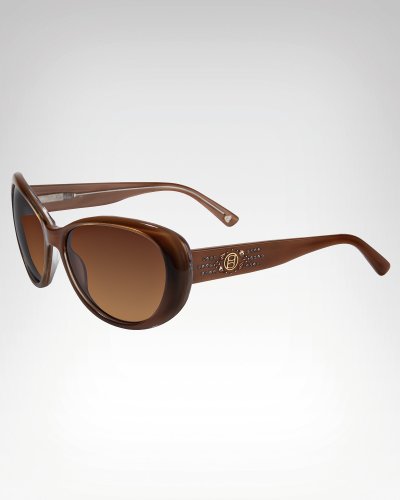 Bebe Captivating Round Frame Sunglasses SMOKED TOPAZ onesize