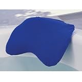 Bath Pillow - Striped With Blue Cover