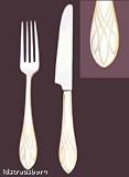 Waterford Flatware Lismore Gold #0575 4 Pc Hostess Set