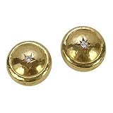 Torrini 18K Gold and Diamond Star Button Covers