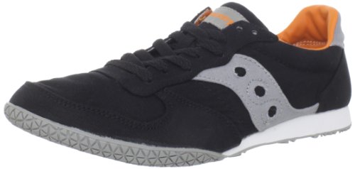 Saucony Originals Men's Bullet Vegan Running Shoe,Black/Orange,10 M US
