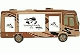 Decorative Horizontal Class A Motorhome Travel Camper Trailer RV Theme Photo Picture Frame 2X3 and 5X3.5