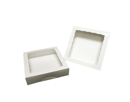 Dress My Cupcake Timesaver Window Cupcake Box with Lid and Holder for 12 Skinny Mini Cupcakes, White, Set of 100