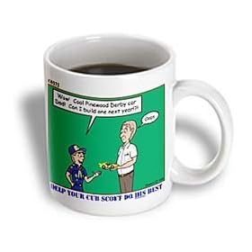 Help Your Cub Scout Do His Best - Pinewood Derby - 11oz Mug by 3dRose LLC