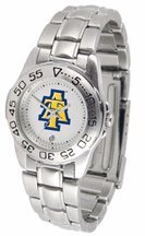 North Carolina A & T Aggies Gameday Sport Ladies' Watch with a Metal Band
