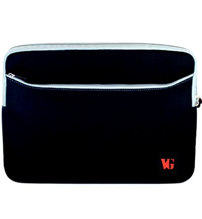 Sacoche en Néoprène pour ordinateur portable 33,78 cm, Apple Macbook 33 cm HP Pavilion 33,78 cm Acer Aspire 33,78 cm Acer Timeline Toshiba Satellite Sony Vaio Dell Latitude Dell Inspiron Samsung Notebook Sleeves (Disponible en différentes couleurs) (Noir)