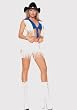 2PC Texan Cheerleader Sexy Holiday Party Costume