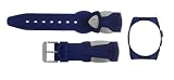 TechnoMarine 9504 Squale 20-mm Deep Blue Gel Strap with buckle