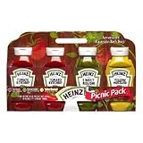 Heinz 4 Pack Variety Pack Ketchup, Sweet Relish, and Yellow Mustard(3 PAKS)