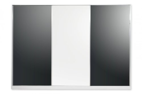 Miraseo MYHKSSET93 Stefanie Kleiderschrank, hochwertiger Schlafzimmerschrank aus Holz, Korpus MDF in Farbe Weiß Hochglanz, schönes Design, viel Platz und hoher Komfort für Ihr neues Schlafzimmer mit den Maßen 210x300x64 cm