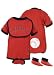 Los Angeles Angels of Anaheim Creeper with Bib and Booties, Size= 24 Months