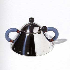 Alessi Michael Graves Sugar Bowl with Spoon - White by Alessi