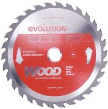Evolution 180BLADEWD 7 X 30T X 20MM For Cutting Wood, Max RPM 3500