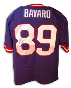 Mark Bavaro Signed New York Giants Throwback Blue Jersey