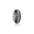 Pandora Damen-Bead  Sterling-Silber 925 Muranoglaskugel schwarz weiss KASI 79601