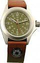 Camping Watch with Green Face and Compass
