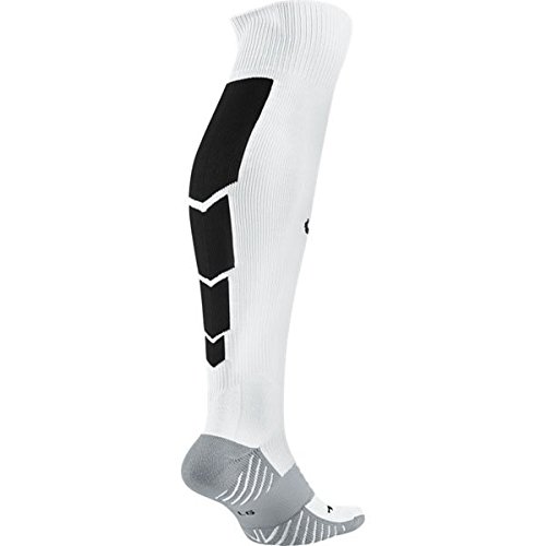Nike Stadium Football Over The Calf Sock (White, Black)