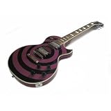 Purple Bullseye Electric Guitar