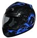 Motorradintegralhelm H-510-11 Drachendesign + Sturmhaube