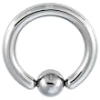 6 Gauge STEEL BCR Captive Ring - 3/4" 8mm ball