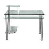 Produkt-Bild: PC B&uuml;ro Glas Computertisch Schreibtisch Tisch Glas, 108 x 62 x 93 cm, 8 mm
