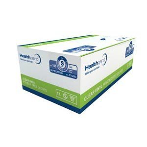 Vinyl Powder Free Clear Examination Gloves latex free and comfortable to wear Xlarge by Healthguard