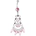 Passion Pink Exotica Chandelier Dangle Belly Ring
