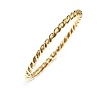18k Yellow Gold Rope Ring Size 4.5