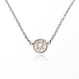 Almaz 14kt White Gold Diamond Pendant .78ct