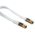 Hama Fensterdurchf�hrung (F-Kupplung auf F-Kupplung) vergoldet [Amazon Frustfreie Verpackung]
