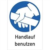 Schild Kombischild: Handlauf benutzen 29,7 x 21cm P
