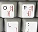 Korean Keyboard Stickers Non Transparent White Background for Laptops Pc Any Computer Desktop