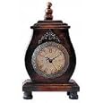 Eye Catching Antique Style Wooden Clock (Wood Cherry) (9"H x 5.5"W x 4"D)
