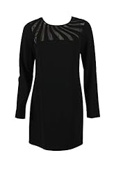 Sheer Shift Acetate/Crepe/Polyester/Silk/Triacetate  Dress