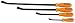 Mountain 1804N 4 Piece Pry Bar Set