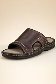 Blue Harbour Leather Open Toe Slip-On Mule Sandals