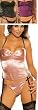 1st Fantasies Very Berry Stretch Satin Pleat Front Bustier