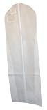 31onC1EigOL. SL160  White Vinyl Wedding Dress Gown Garment Bag   Extra Long with 10 Gusset (V7210W)