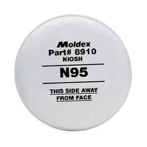 Moldex 8910 5 Pr/Bag Model 8910 N95 Part Filter/Prefilter