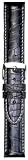 Hadley-Roma Men's MS2021RA-180 18-mm Black Genuine Alligator Leather Watch Strap