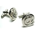 Technology At "@" Symbol Cufflinks: Web & Internet Cufflinks W/Gift Box