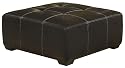 Homelegance Wexford Faux Leather Cocktail Ottoman, Dark Brown