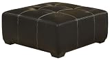 Homelegance Wexford Faux Leather Cocktail Ottoman, Dark Brown